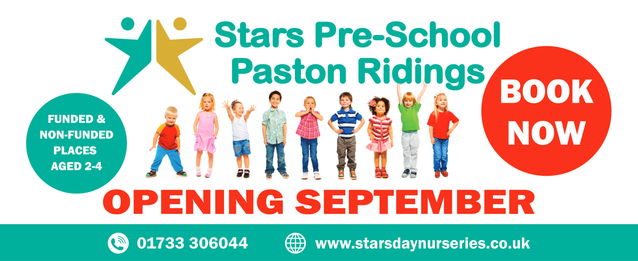 Opening information for new Stars Pre-School Paston Ridings