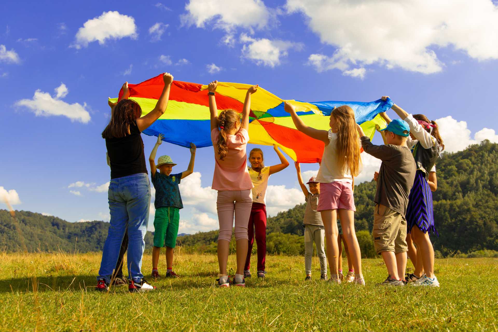 Kids are playing outdoor